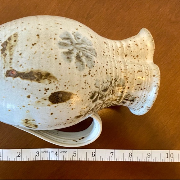 Hand-thrown 1980s Pottery Pitcher, Vase - Picture 6 of 8
